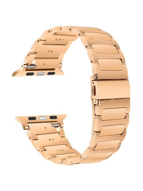 For Apple Watch 10 46mm / Ultra 2 / Ultra 49mm / 9 8 7 45mm / SE (2023) SE (2022) SE 6 5 4 44mm / 3 2 1 42mm Zinc Alloy Smartwatch Strap - Rose Gold