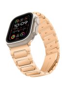 For Apple Watch 10 46mm / Ultra 2 / Ultra 49mm / 9 8 7 45mm / SE (2023) SE (2022) SE 6 5 4 44mm / 3 2 1 42mm Zinc Alloy Smartwatch Strap - Rose Gold