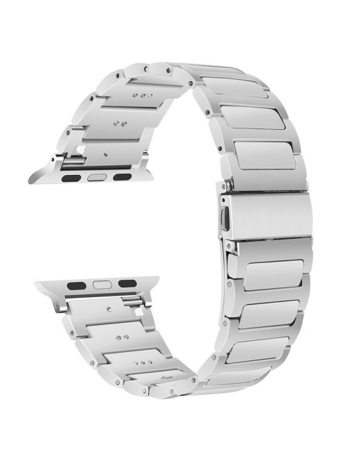 For Apple Watch 10 46mm / Ultra 2 / Ultra 49mm / 9 8 7 45mm / SE (2023) SE (2022) SE 6 5 4 44mm / 3 2 1 42mm Zinc Alloy Smartwatch Strap - Silver