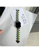 For Apple Watch 10 46mm / Ultra 2 / Ultra 49mm / 9 8 7 45mm / SE (2023) SE (2022) SE 6 5 4 44mm / 3 2 1 42mm Zinc Alloy Watch Band - Green / Black Buckle