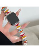 For Apple Watch 10 46mm / Ultra 2 / Ultra 49mm / 9 8 7 45mm / SE (2023) SE (2022) SE 6 5 4 44mm / 3 2 1 42mm Zinc Alloy Watch Band - Multi-Color / Starlight Buckle