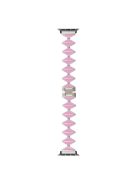 For Apple Watch 10 46mm / Ultra 2 / Ultra 49mm / 9 8 7 45mm / SE (2023) SE (2022) SE 6 5 4 44mm / 3 2 1 42mm Zinc Alloy Watch Band - Pink / Starlight Buckle