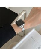 For Apple Watch 10 46mm / Ultra 2 / Ultra 49mm / 9 8 7 45mm / SE (2023) SE (2022) SE 6 5 4 44mm / 3 2 1 42mm Zinc Alloy Watch Band - White / Silver