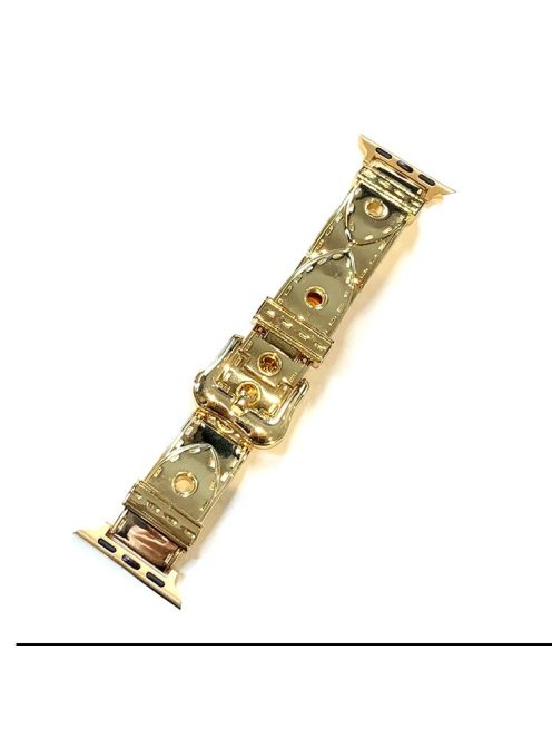 For Apple Watch 10 46mm / Ultra 2 / Ultra 49mm / 9 8 7 45mm / SE (2023) SE (2022) SE 6 5 4 44mm / 3 2 1 42mm Zinc Alloy Watch Strap - Gold