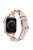 For Apple Watch 10 46mm / Ultra 2 / Ultra 49mm / 9 8 7 45mm / SE (2023) SE (2022) SE 6 5 4 44mm / 3 2 1 42mm Zinc Alloy+Cowhide Watch Strap - Pink+Rose Gold