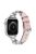 For Apple Watch 10 46mm / Ultra 2 / Ultra 49mm / 9 8 7 45mm / SE (2023) SE (2022) SE 6 5 4 44mm / 3 2 1 42mm Zinc Alloy+Cowhide Watch Strap - Pink+Silver