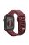 For Apple Watch 9 / 8 / 7 41mm / 6 / 5 / 4 / SE / SE (2022) / SE (2023) 40mm / 3 / 2 / 1 38mm Silicone Watch Band Watch Strap Hollow Letters Quick Release Watchband - Wine Red