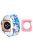 For Apple Watch Series 1 / 2 / 3 38mm Silicone Watch Band Pattern Printing Replacement Strap with Pink TPU Case - Style G