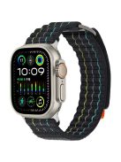 For Apple Watch Series 10 42mm  /  9 8 7 41mm  /  SE (2023) SE (2022) SE 6 5 4 40mm  /  3 2 1 38mm Nylon Loop Watch Strap - Black