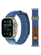 For Apple Watch Series 10 42mm  /  9 8 7 41mm  /  SE (2023) SE (2022) SE 6 5 4 40mm  /  3 2 1 38mm Nylon Loop Watch Strap - Dark Blue