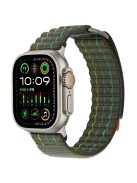 For Apple Watch Series 10 42mm  /  9 8 7 41mm  /  SE (2023) SE (2022) SE 6 5 4 40mm  /  3 2 1 38mm Nylon Loop Watch Strap - Green