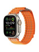 For Apple Watch Series 10 42mm  /  9 8 7 41mm  /  SE (2023) SE (2022) SE 6 5 4 40mm  /  3 2 1 38mm Nylon Loop Watch Strap - Orange