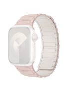 For Apple Watch Series 10 42mm / 9  8 7 41mm /  6 5 4 SE (2023) SE(2022) SE 40mm /  3 2 1 38mm Watchband Magnetic Strap - Pink+Starlight