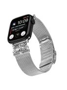 For Apple Watch Series 10 42mm / 9 8 7 41mm  /  Series 6 5 4 SE SE (2022) SE (2023) 40mm  /  Series 3 2 1 38mm Stainless Steel Watch Strap - Silver