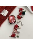 For Apple Watch Series 10 42mm / 9 8 7 41mm / 6 5 4 SE (2022) SE (2023) SE 40mm / 3 2 1 38mm Adjustable Plush Watch Strap - Christmas Style