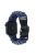 For Apple Watch Series 10 42mm / 9 8 7 41mm / 6 5 4 SE (2023) SE (2022) SE 40mm / 3 2 1 38mm Double Layer Nylon Rope Watch Strap - Navy Blue + Army Green