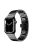 For Apple Watch Series 10 42mm / 9 8 7 41mm / 6 5 4 SE SE (2022) SE (2023) 40mm / 3 2 1 38mm Anti-Scratch Stainless Steel Buckle Design Smart Watch Band Wrist Strap - Black