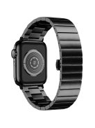 For Apple Watch Series 10 42mm / 9 8 7 41mm / 6 5 4 SE SE (2022) SE (2023) 40mm / 3 2 1 38mm Anti-Scratch Stainless Steel Buckle Design Smart Watch Band Wrist Strap - Black