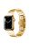 For Apple Watch Series 10 42mm / 9 8 7 41mm / 6 5 4 SE SE (2022) SE (2023) 40mm / 3 2 1 38mm Anti-Scratch Stainless Steel Buckle Design Smart Watch Band Wrist Strap - Gold