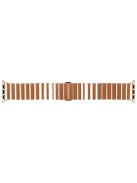 For Apple Watch Series 10 42mm / 9 8 7 41mm / 6 5 4 SE SE (2022) SE (2023) 40mm / 3 2 1 38mm Anti-Scratch Stainless Steel Buckle Design Smart Watch Band Wrist Strap - Rose Gold