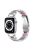 For Apple Watch Series 10 42mm / 9 8 7 41mm / 6 5 4 SE SE (2022) SE (2023) 40mm / 3 2 1 38mm Anti-Scratch Stainless Steel Resin Watch Band Rhinestone Decor Stylish Wrist Strap - Silver / Colorful