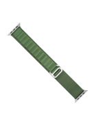 For Apple Watch Series 10 42mm / 9 8 7 41mm / 6 5 4 SE SE (2022) SE (2023) 40mm / 3 2 1 38mm Braided Nylon Watch Band Adjustable Replacement Strap, Size: M - Dark Green