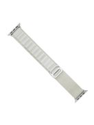 For Apple Watch Series 10 42mm / 9 8 7 41mm / 6 5 4 SE SE (2022) SE (2023) 40mm / 3 2 1 38mm Braided Nylon Watch Band Adjustable Replacement Strap, Size: M - White