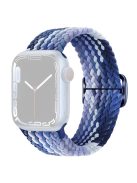 For Apple Watch Series 10 42mm / 9 8 7 41mm / 6 5 4 SE SE (2022) SE (2023) 40mm / 3 2 1 38mm Braided Stretchy Band Adjustable Elastic Soft Wristband Replacement - Blueberry