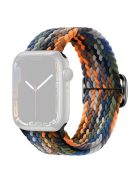 For Apple Watch Series 10 42mm / 9 8 7 41mm / 6 5 4 SE SE (2022) SE (2023) 40mm / 3 2 1 38mm Braided Stretchy Band Adjustable Elastic Soft Wristband Replacement - Camouflage Multi-Color