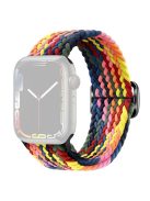 For Apple Watch Series 10 42mm / 9 8 7 41mm / 6 5 4 SE SE (2022) SE (2023) 40mm / 3 2 1 38mm Braided Stretchy Band Adjustable Elastic Soft Wristband Replacement - Multi-Color