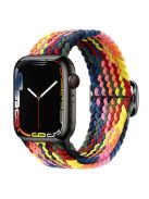 For Apple Watch Series 10 42mm / 9 8 7 41mm / 6 5 4 SE SE (2022) SE (2023) 40mm / 3 2 1 38mm Braided Stretchy Band Adjustable Elastic Soft Wristband Replacement - Multi-Color