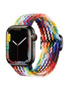 For Apple Watch Series 10 42mm / 9 8 7 41mm / 6 5 4 SE SE (2022) SE (2023) 40mm / 3 2 1 38mm Braided Stretchy Band Adjustable Elastic Soft Wristband Replacement - Official Multi-Color