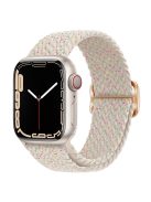 For Apple Watch Series 10 42mm / 9 8 7 41mm / 6 5 4 SE SE (2022) SE (2023) 40mm / 3 2 1 38mm Braided Stretchy Band Adjustable Elastic Soft Wristband Replacement - Starlight Color Dots