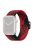 For Apple Watch Series 10 42mm / 9 8 7 41mm / 6 5 4 SE SE (2022) SE (2023) 40mm / 3 2 1 38mm Braided Stretchy Band Adjustable Elastic Soft Wristband Replacement - Z-Shape Black / Red