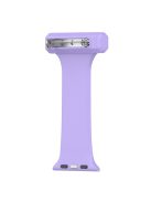 For Apple Watch Series 10 42mm / 9 8 7 41mm / 6 5 4 SE SE (2022) SE (2023) 40mm / 3 2 1 38mm Doctor Nurse Watch Band Silicone Strap Hanging Buckle - Purple