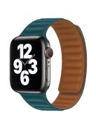 For Apple Watch Series 10 42mm / 9 8 7 41mm / 6 5 4 SE SE (2022) SE (2023) 40mm / 3 2 1 38mm Dual Color Silicone Watch Strap Magnetic Adjustable Wrist Band - Cape Blue