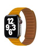 For Apple Watch Series 10 42mm / 9 8 7 41mm / 6 5 4 SE SE (2022) SE (2023) 40mm / 3 2 1 38mm Dual Color Silicone Watch Strap Magnetic Adjustable Wrist Band - Gold