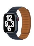 For Apple Watch Series 10 42mm / 9 8 7 41mm / 6 5 4 SE SE (2022) SE (2023) 40mm / 3 2 1 38mm Dual Color Silicone Watch Strap Magnetic Adjustable Wrist Band - Midnight Color