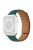 For Apple Watch Series 10 42mm / 9 8 7 41mm / 6 5 4 SE SE (2022) SE (2023) 40mm / 3 2 1 38mm Dual Color Silicone Watch Strap Magnetic Adjustable Wrist Band - Peacock Green