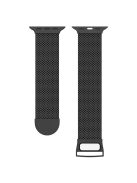 For Apple Watch Series 10 42mm / 9 8 7 41mm / 6 5 4 SE SE (2022) SE (2023) 40mm / 3 2 1 38mm Dual Magnetic Clasp Milanese Metal Strap Replacement Watch Band - Black