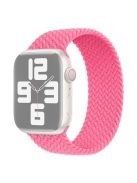 For Apple Watch Series 10 42mm / 9 8 7 41mm / 6 5 4 SE SE (2022) SE (2023) 40mm / 3 2 1 38mm Elastic Nylon Watch Band Replacement Strap 24mm, Size: S - Light Pink