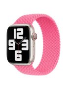 For Apple Watch Series 10 42mm / 9 8 7 41mm / 6 5 4 SE SE (2022) SE (2023) 40mm / 3 2 1 38mm Elastic Nylon Watch Band Replacement Strap 24mm, Size: S - Light Pink