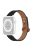 For Apple Watch Series 10 42mm / 9 8 7 41mm / 6 5 4 SE SE (2022) SE (2023) 40mm / 3 2 1 38mm Genuine Cowhide Leather Watch Band with Silver Connector - Black