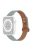 For Apple Watch Series 10 42mm / 9 8 7 41mm / 6 5 4 SE SE (2022) SE (2023) 40mm / 3 2 1 38mm Genuine Cowhide Leather Watch Band with Silver Connector - Elephant Grey