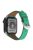 For Apple Watch Series 10 42mm / 9 8 7 41mm / 6 5 4 SE SE (2022) SE (2023) 40mm / 3 2 1 38mm Genuine Leather Anti-Wear Replacement Smart Watch Strap Wrist Band - Green