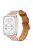 For Apple Watch Series 10 42mm / 9 8 7 41mm / 6 5 4 SE SE (2022) SE (2023) 40mm / 3 2 1 38mm Genuine Leather Pearl Rhinestone Decor Watch Band Wrist Strap - Brown