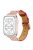 For Apple Watch Series 10 42mm / 9 8 7 41mm / 6 5 4 SE SE (2022) SE (2023) 40mm / 3 2 1 38mm Genuine Leather Pearl Rhinestone Decor Watch Band Wrist Strap - Red