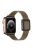 For Apple Watch Series 10 42mm / 9 8 7 41mm / 6 5 4 SE SE (2022) SE (2023) 40mm / 3 2 1 38mm Genuine Leather Watch Strap Magnetic Closure Wristband, Black Square Buckle - Grey-Brown