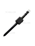 For Apple Watch Series 10 42mm / 9 8 7 41mm / 6 5 4 SE SE (2022) SE (2023) 40mm / 3 2 1 38mm Genuine Leather Watch Strap Pin Buckle Replacement Wrist Band - Black