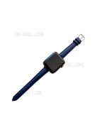 For Apple Watch Series 10 42mm / 9 8 7 41mm / 6 5 4 SE SE (2022) SE (2023) 40mm / 3 2 1 38mm Genuine Leather Watch Strap Pin Buckle Replacement Wrist Band - Blue